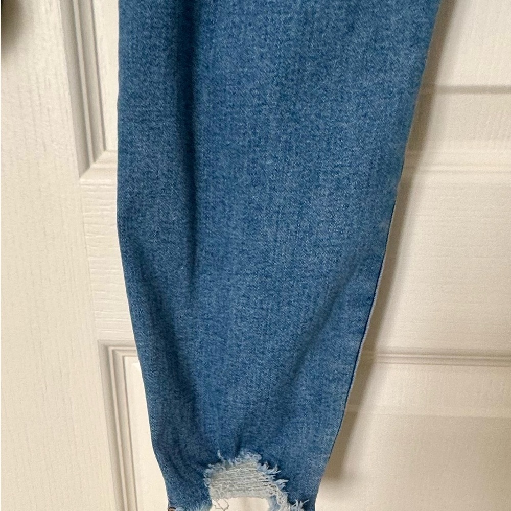 Kendall + Kylie ‘The Ultra Babe Skinny’ Distressed Blue Jeans Size 11/30 - Picture 10 of 14